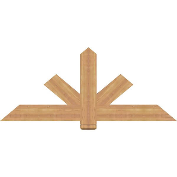 Ekena Millwork Kennewick Timber Gable Bracket, Western Red Cedar, 60"W x 25"H x 1 1/2"D x 5 1/2"F, 10/12 Pitch GBW060X25X0206KEN00SWR - main
